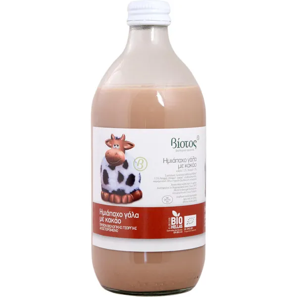 ΒΙΟΤΟΠΟΣ Γάλα Χαμηλών Λιπαρών με Κακάο 500 ml