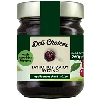 Deli Choices Γλυκό Κουταλιού Βύσσινο Χωρίς Ζάχαρη 260gr