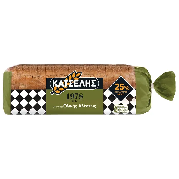 Ψωμί τοστ ολικής άλεσης