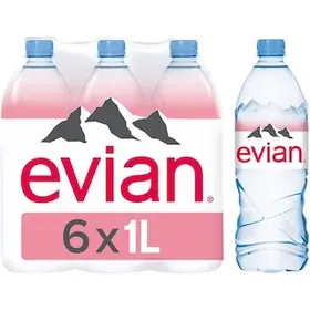 EVIAN Φυσικό Μεταλλικό Νερό 6x1lt