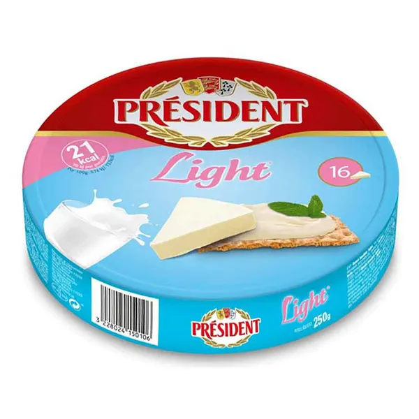 Président Τυράκια Τηγμένα Light 16τεμ. 250γρ.