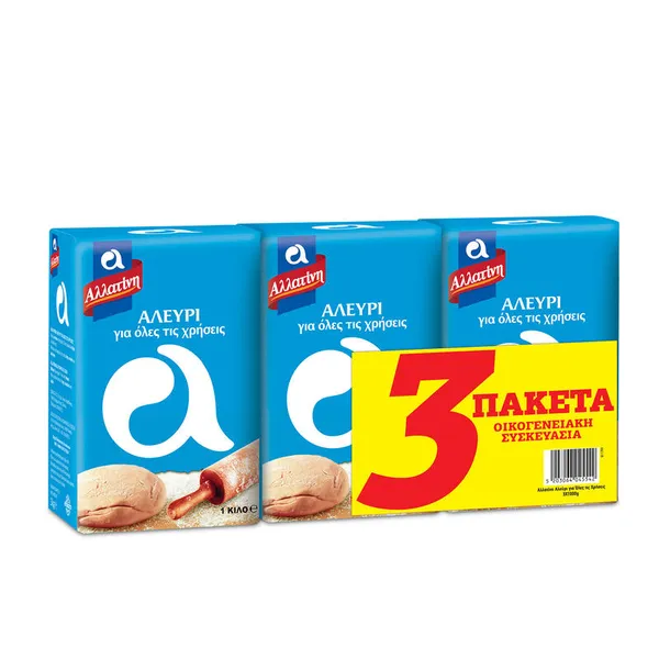 αλεύρι για όλες τις χρήσεις 3×1000γρ.