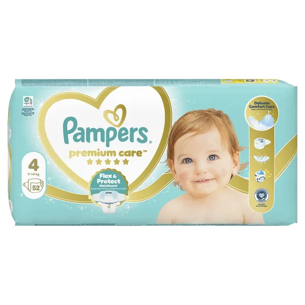πάνες μωρού premium care No4 52 τεμάχια