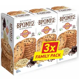 Βιολάντα Μπισκότα Βρώμης Με Σοκολάτα Family Pack 3x200γρ.