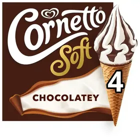 Algida Παγωτό Cornetto Soft 324gr(140ml) 4τεμ