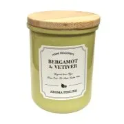 Αρωματικό Κερί Βαζάκι 10εκ Bergamot Vetiver