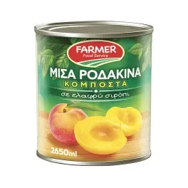 Farmer Κομπόστα Μισά Ροδάκινα σε Σιρόπι 1,5Kg