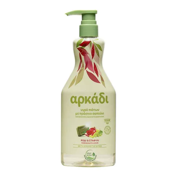 Αρκάδι Υγρό Απορρυπαντικό Πιάτων Ρόδι & Σταφύλι 550ml.