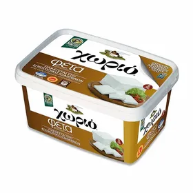 ΧΩΡΙΟ φέτα σε άλμη τάπερ Π.Ο.Π 400γρ.