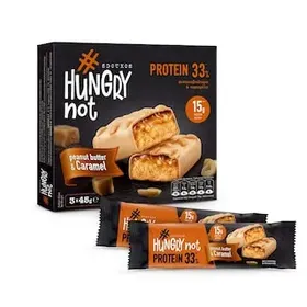 HUNGRYNOT Μπάρες Πρωτείνης Σοκολάτα Καραμέλα & Φυστικοβούτυρο 3x45g