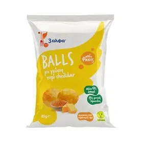 3Α Σνακ Φακής με Γεύση Cheddar Vegan 85g