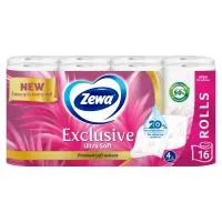 Zewa Exclusive Χαρτί Υγείας Ultra Soft 4Φύλλων 16τεμ. 1776γρ.