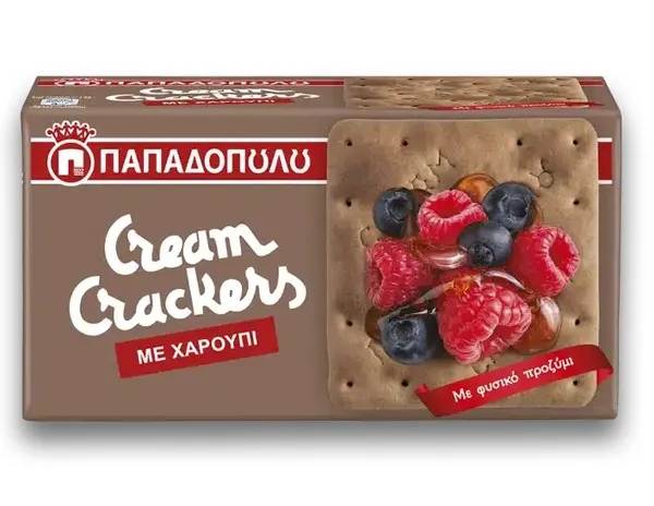 Cream Crackers με Χαρούπι 190g