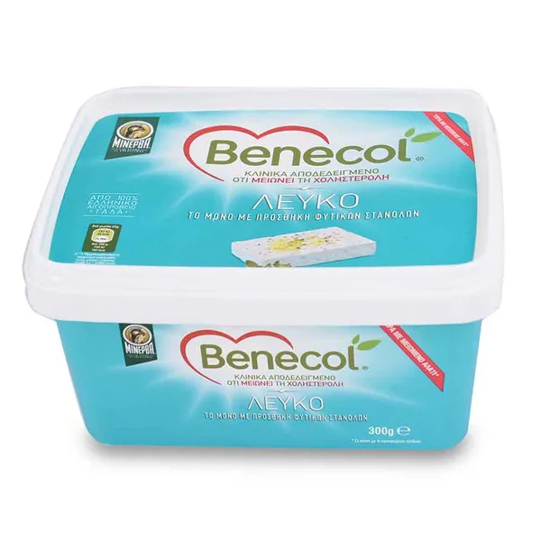 Μινέρβα Benecol Λευκό Σε Άλμη 300γρ.