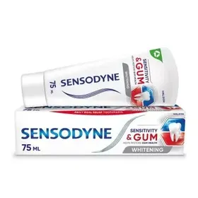 Sensodyne Sensitivity & Gum Whitening, Οδοντόκρεμα για Ευαίσθητα Δόντια και Ούλα που Aιμορραγούν +Λεύκανση, 75ml
