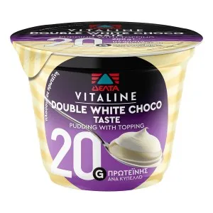 Επιδόρπιο γάλακτος VITALINE Pudding double white choco 200gr