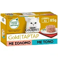 gold ταρτάρ με σολομό και τόνο 85g (4τεμ.)