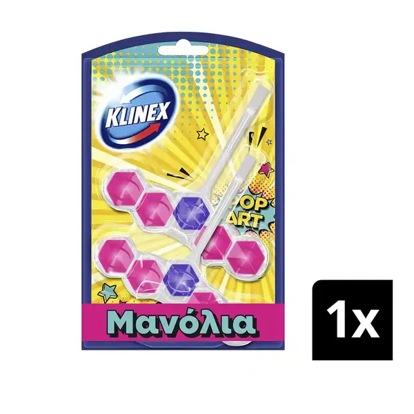 Klinex Pop Art Μπλοκ Τουαλέτας Μανόλια 2x50γρ.
