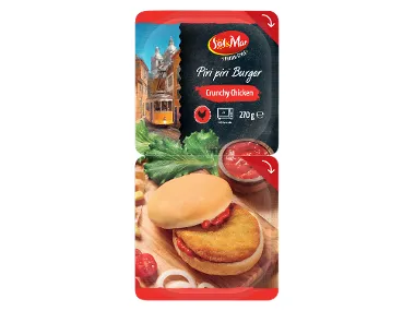 Chicken burger piri piri ποικιλία Πανέ 270 g