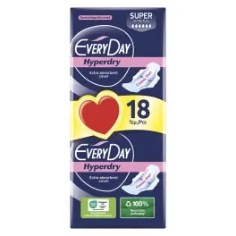 Σερβιέτες EveryDay Hyperdry Ultra Plus Super 18τεμ.