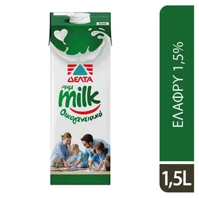 Δέλτα Μμμmilk Οικογενειακό Γάλα 1,5% Λιπαρά 1,5lt.