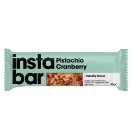 Insta Bar Μπάρα Δημητριακών με Κράνμπερι, Ψίχα Κελυφωτού, Μέλι 35g