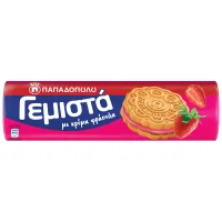 ΠΑΠΑΔΟΠΟΥΛΟΥ Γεμιστά Μπισκότα με Κρέμα Φράουλα 200g