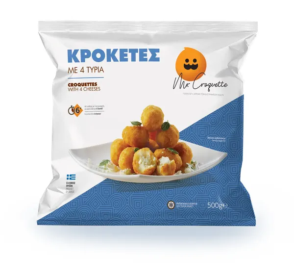 κροκέτες με 4 τυριά