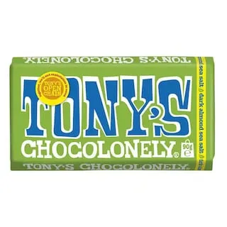 TONY΄S Σοκολάτα Υγείας 51% με Αμύγδαλο & Θαλασσινό Αλάτι 90g