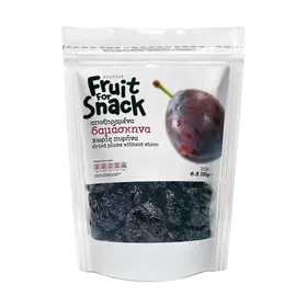 FRUIT FOR SNACK Δαμάσκηνα Αποξηραμένα Χωρίς Πυρήνα 200g