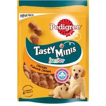 PEDIGREE Σνακ Σκύλων Tasty Minis Puppy Κοτόπουλο 125g