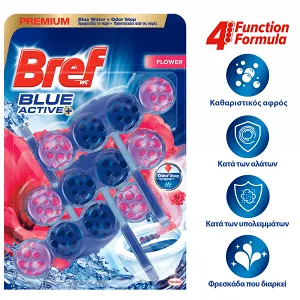 Bref WC Block Blue Active Floral Trio 3x50gr