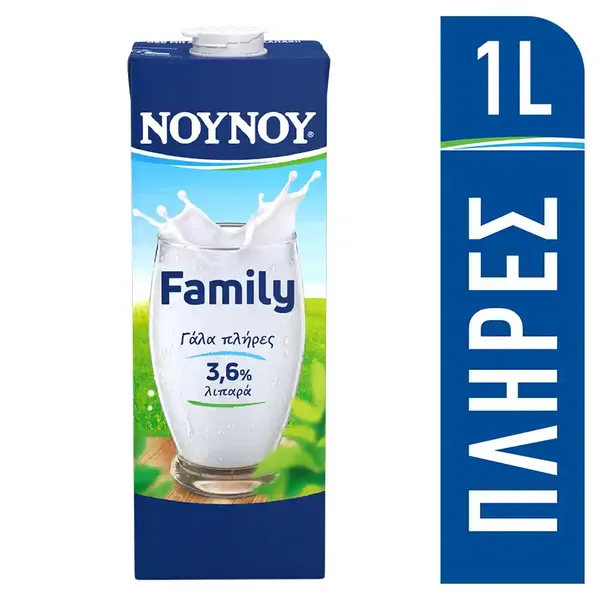 ΝΟΥΝΟΥ Family Γάλα 3,6% Λιπαρά 1lt