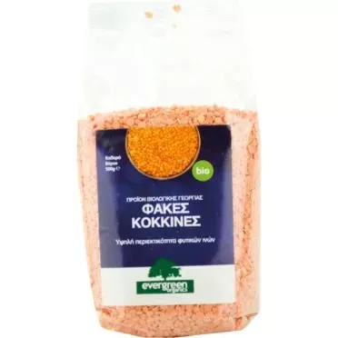 Φακές Κόκκινες 500g Evergreen Bio