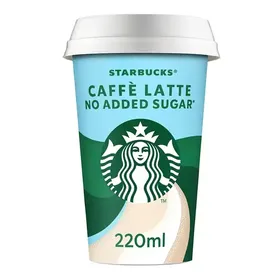 STARBUCKS CAFFE LATTE NO ADDED SUGAR 220ml