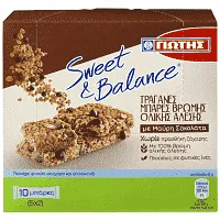Γιώτης Sweet & Balance Μπάρες Βρώμης Μαύρη Σοκολάτα 5τεμ 42gr