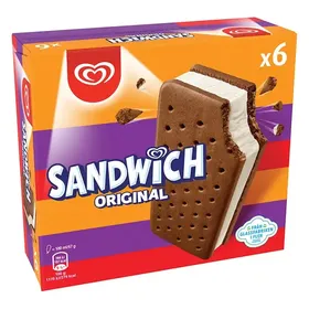 Algida Sandwich Παγωτό 100ml x 6