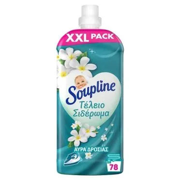 Soupline Τέλειο Σιδέρωμα Αύρα Δροσιάς Συμπυκνωμένο Υγρό Μαλακτικό Ρούχων 1638ml (78 μεζούρες)
