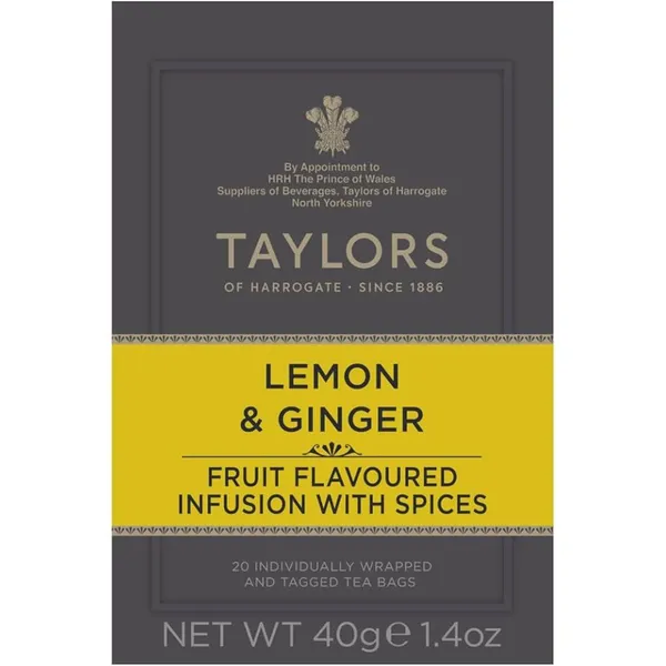 TAYLORS Αφέψημα Λεμόνι και Τζίντζερ 20x2g