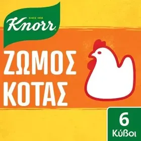 Knorr Kύβοι Κότας 3lt (6 κύβοι)