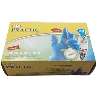 Practic Γαντια Βινυλίου Μπλέ Medium 100τεμ