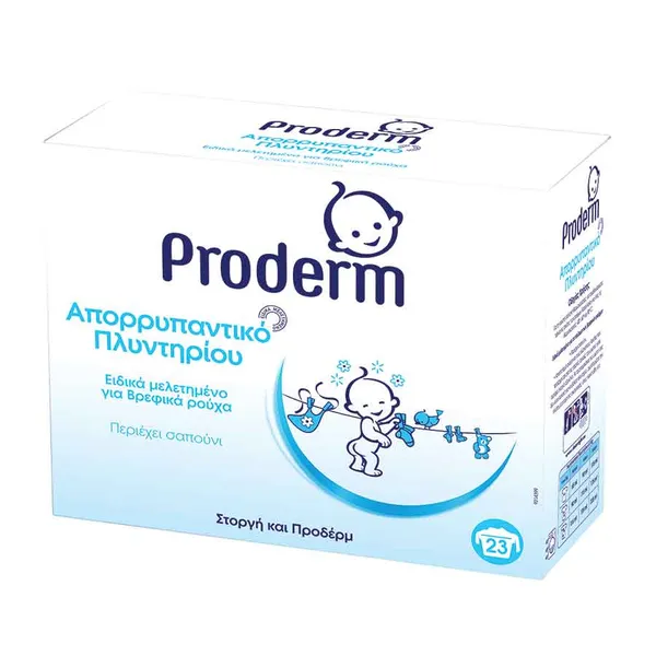 Proderm Σκόνη Βρεφικό Απορρυπαντικό Πλυντηρίου Ρούχων 23mez. 1,679kg.
