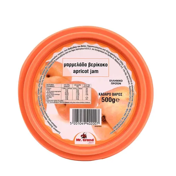 MrGrand Μαρμελάδα Βερίκοκο 500γρ.