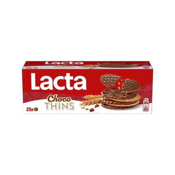 Μπισκότο LACTA Choco Thins 170gr