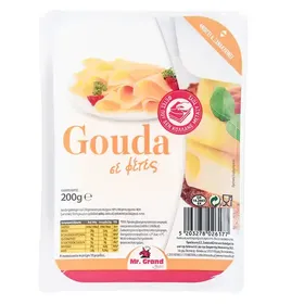 Edam, gouda MR. GRAND 200γρ. σε φέτες
