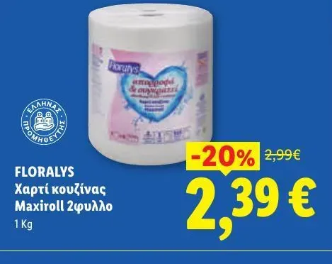 Χαρτί κουζίνας Maxiroll 2φυλλο