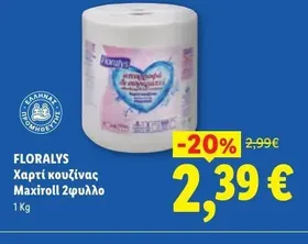 Χαρτί κουζίνας Maxiroll 2φυλλο