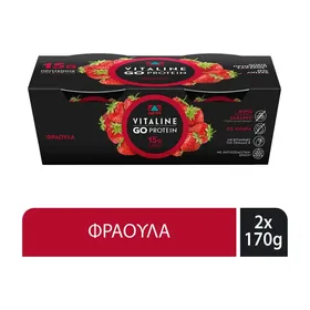 Όλα τα επιδόρπια γιαουρτιού Go Protein VITALINE 0% 2x170gr