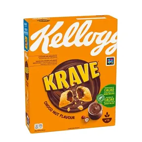 Kellogg's Krave Δημητριακά Με Πραλίνα Φουντουκιού 410γρ.