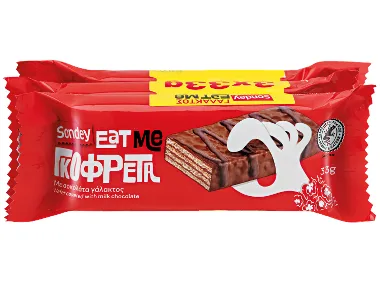 Γκοφρέτες με σοκολάτα γάλακτος 3 x 33 g